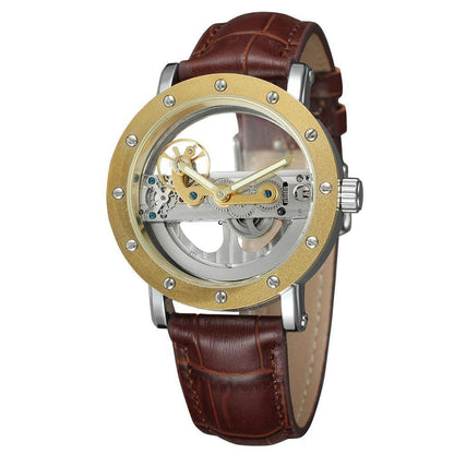Fashion Double-Sided Hollow Men's Mechanical Watch - ForVanity men's jewellery & watches, watches Watches