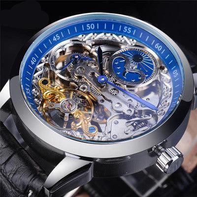 Men's Fashion Mechanical Watch with Flywheel Display - Stylish & Durable Timepiece - ForVanity men's jewellery & watches, watches Watches