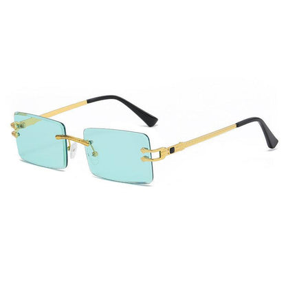 Fashion Shape Rimless Cut Edge Sunglasses - ForVanity men's accessories, sunglasses, women's accessories Sunglasses