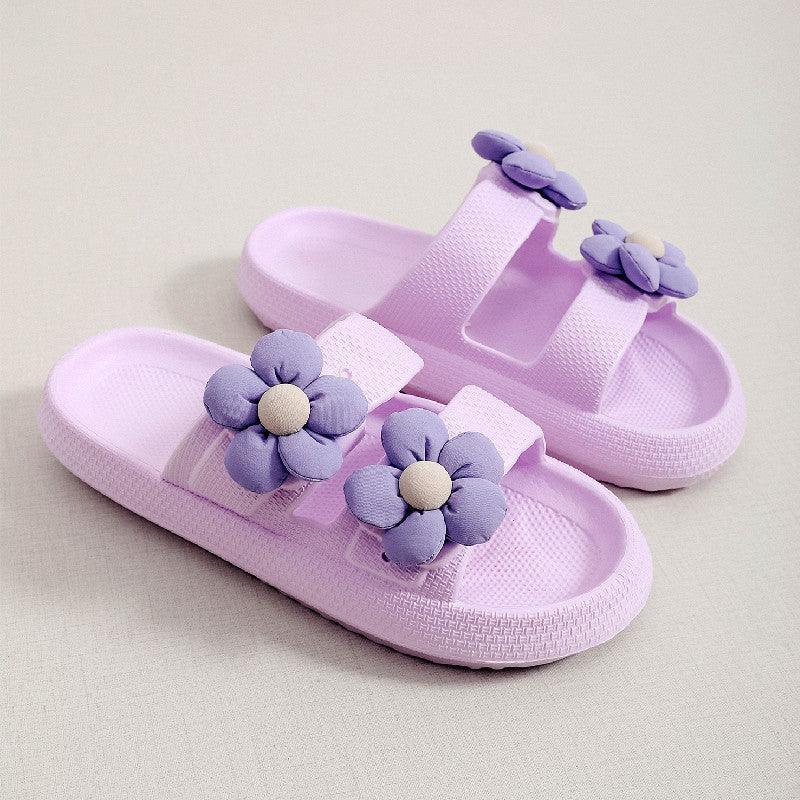 Flowers Home Thick-soled Eva Slippers - ForVanity house slippers, women's shoes Slippers