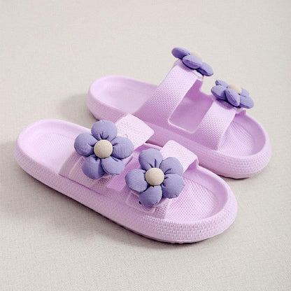 Flowers Home Thick-soled Eva Slippers - ForVanity house slippers, women's shoes Slippers