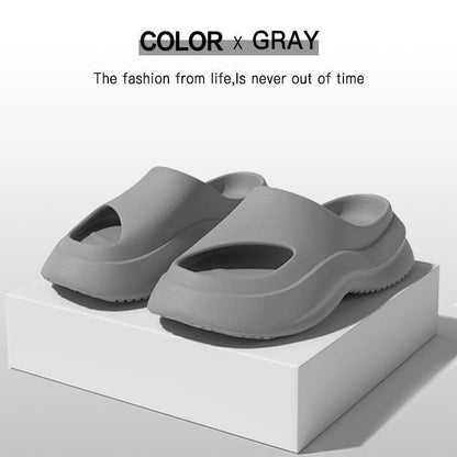 Thick Heel Slip-on Indoor And Outdoor Slippers - ForVanity house slippers, men's shoes, sl, slippers, women's shoes Slippers