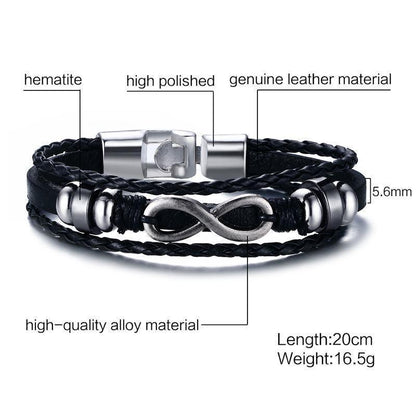 Genuine Leather Hand Chain Bracelet - ForVanity bracelets & bangles, men's jewellery & watches Bracelets