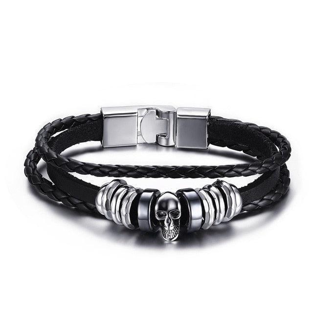 Genuine Leather Hand Chain Bracelet - ForVanity bracelets & bangles, men's jewellery & watches Bracelets