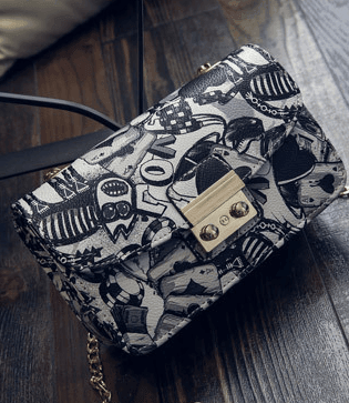 Graffiti Ladies Designer Handbag - ForVanity Bags