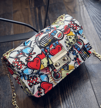 Graffiti Ladies Designer Handbag - ForVanity Bags