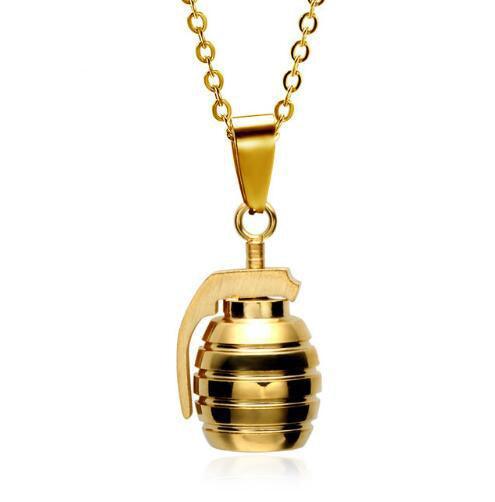Hand Grenades Pendant Necklaces - ForVanity men's jewellery & watches, necklaces & pendants Necklaces