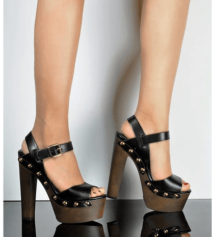 High heel ankle strap sandals - ForVanity sandals, women's sandals, women's shoes Shoes