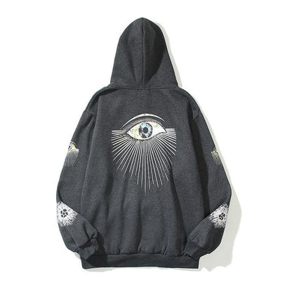 High Street Hand-painted Eye Of Prophecy Sweater - ForVanity hoodies & sweatshirts, men's clothing Hoodies