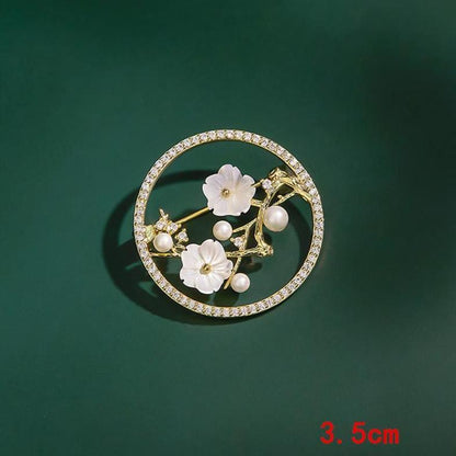 Hollow Flower Plant Brooch - ForVanity pins & brooches, women's jewellery & watches Brooches