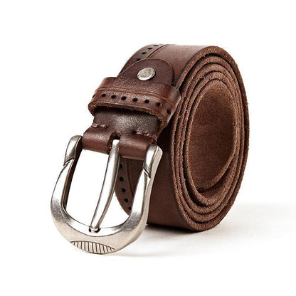 Leather Buckle Belt - ForVanity belts, men's accessories Belts