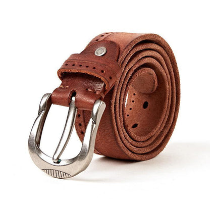 Leather Buckle Belt - ForVanity belts, men's accessories Belts