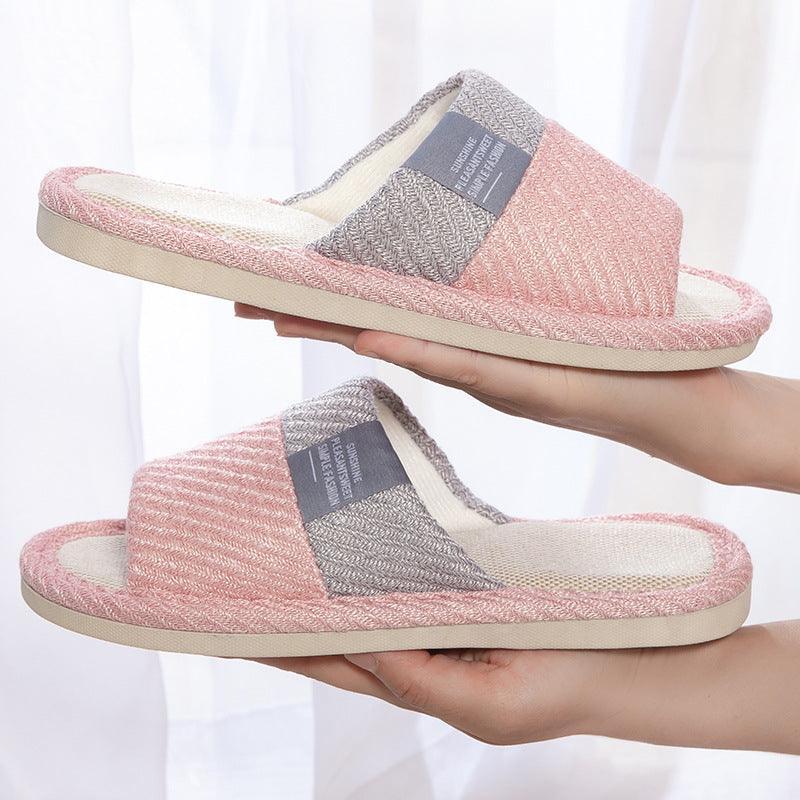 Linen House Bedroom Slippers - ForVanity house slippers, men's shoes, women's shoes Slippers
