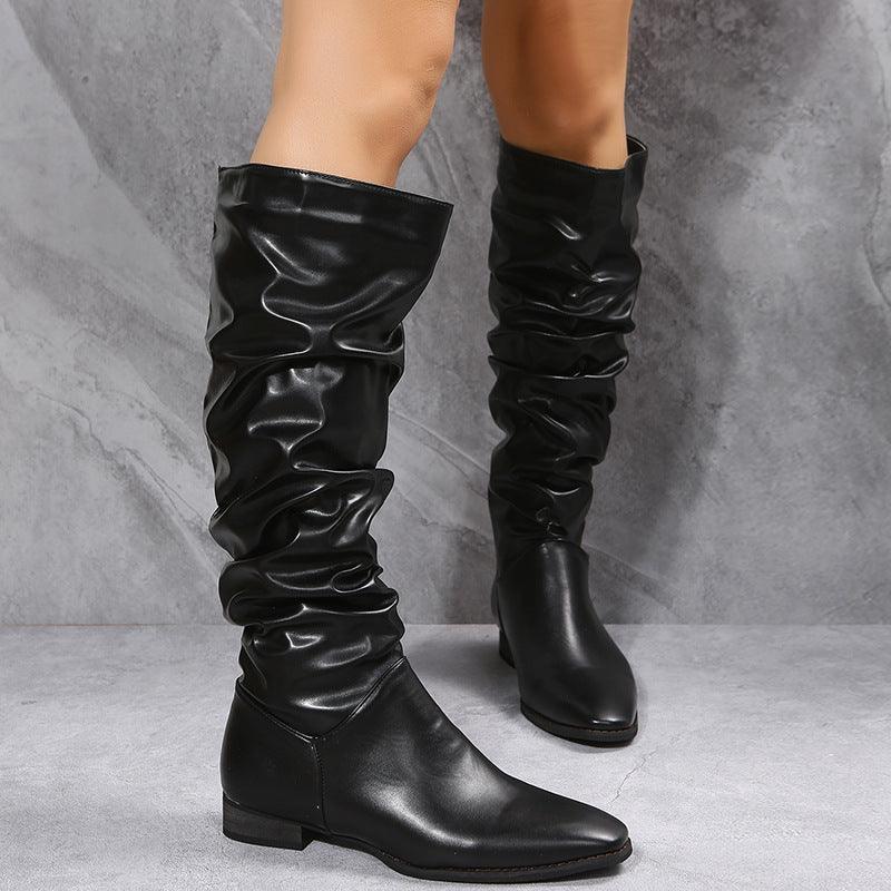 Long Pointed Toe Boots - ForVanity boots, women's shoes Boots