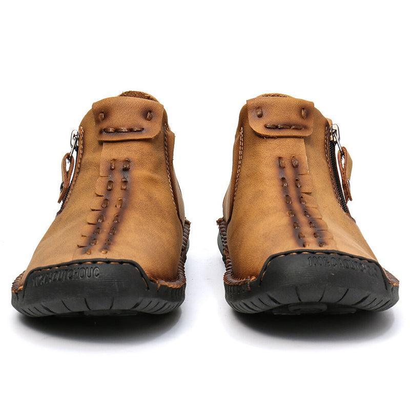 Men Ankle Zipper Outdoor Hiking Boots - ForVanity boots, men's shoes Boots