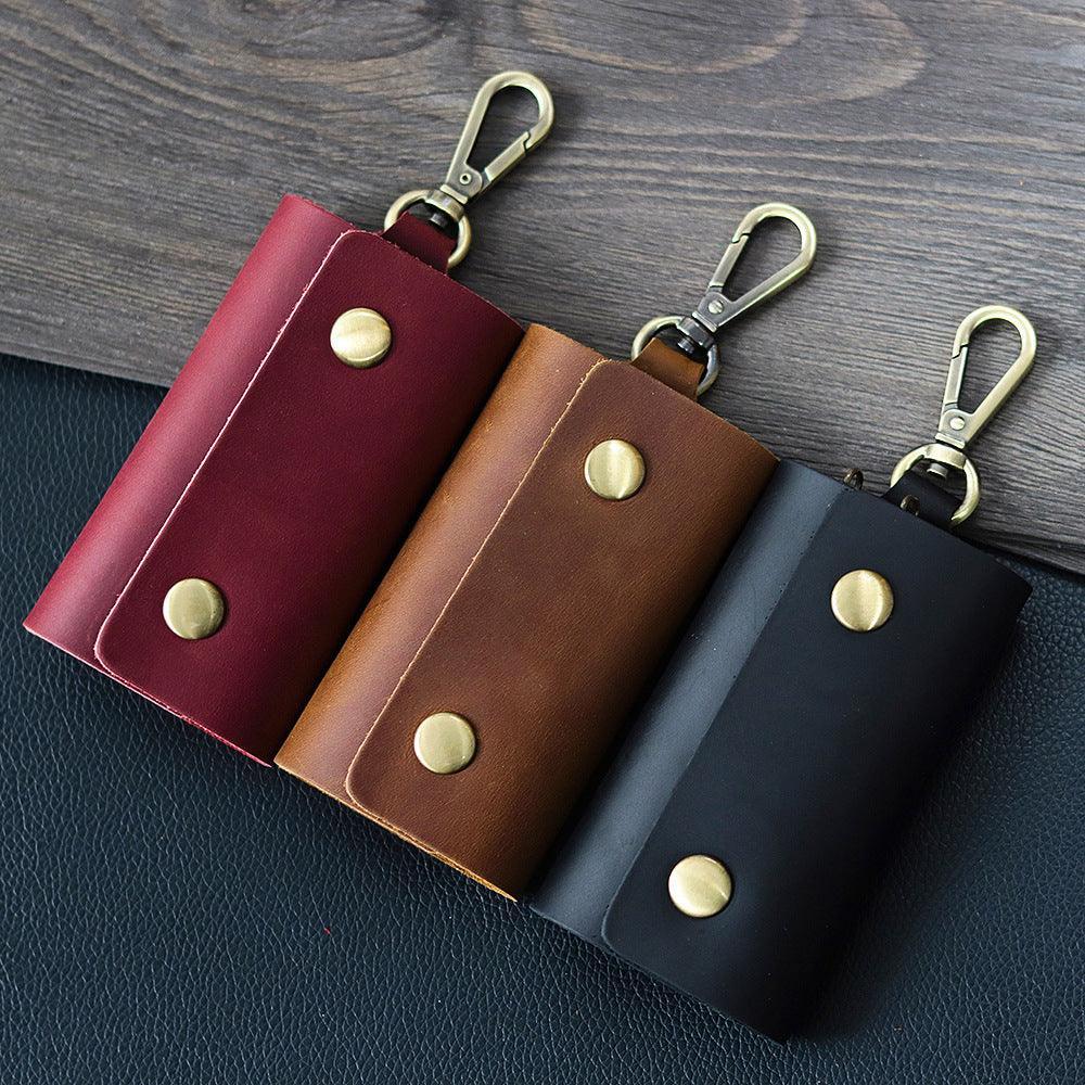Men Leather Multifunctional Keychain - ForVanity men's accessories, men's wallets, wallets Wallets
