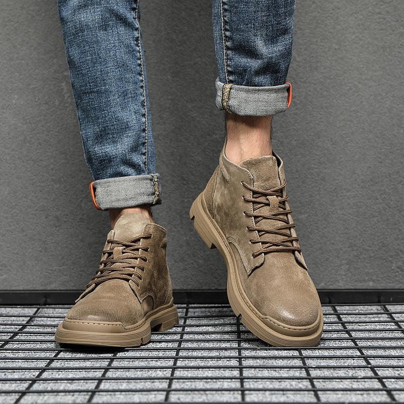 Men Platform Ankle Fall Winter Boots - ForVanity boots, men's shoes Boots