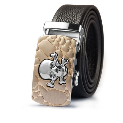 Men's Belt With Skull - ForVanity belts, men's accessories, men's belts Belts