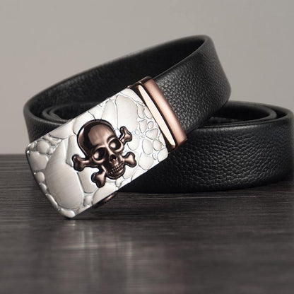 Men's Belt With Skull - ForVanity belts, men's accessories, men's belts Belts