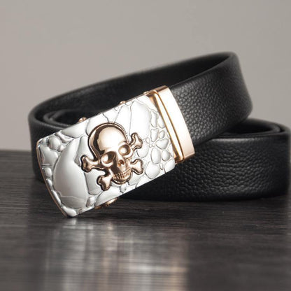 Men's Belt With Skull - ForVanity belts, men's accessories, men's belts Belts