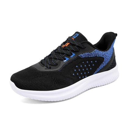 Men's Black Mesh Fly-knit Sneakers - ForVanity men's shoes, sneakers Shoes