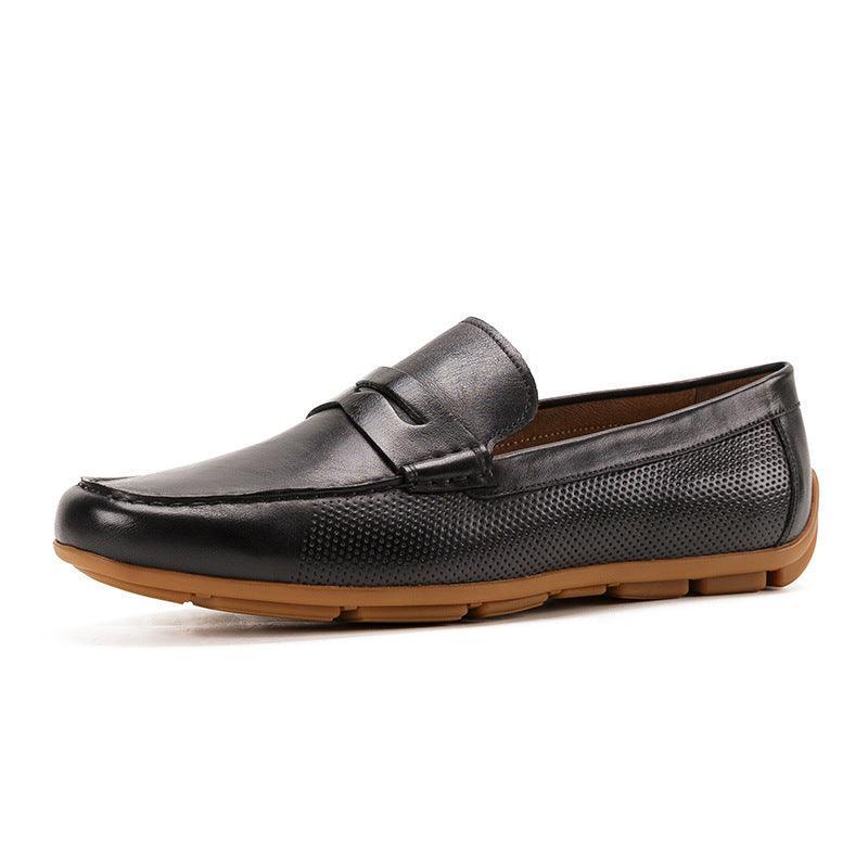 Men's Breathable Cowhide Loafers - ForVanity loafers, men's shoes Shoes