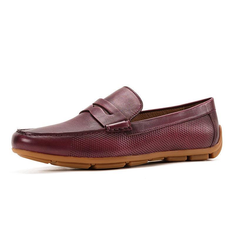 Men's Breathable Cowhide Loafers - ForVanity loafers, men's shoes Shoes