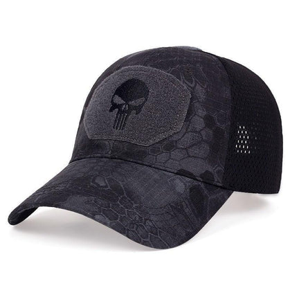 Men's Camouflage Embroidery Skull Baseball Hat - ForVanity hats, men's accessories Hats