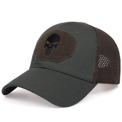 Men's Camouflage Embroidery Skull Baseball Hat - ForVanity hats, men's accessories Hats