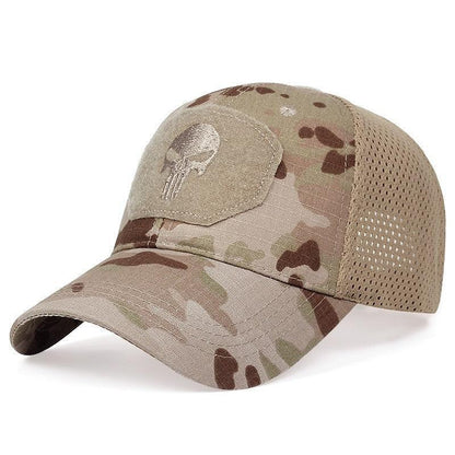 Men's Camouflage Embroidery Skull Baseball Hat - ForVanity hats, men's accessories Hats