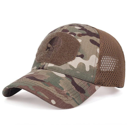 Men's Camouflage Embroidery Skull Baseball Hat - ForVanity hats, men's accessories Hats