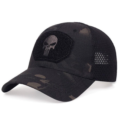 Men's Camouflage Embroidery Skull Baseball Hat - ForVanity hats, men's accessories Hats