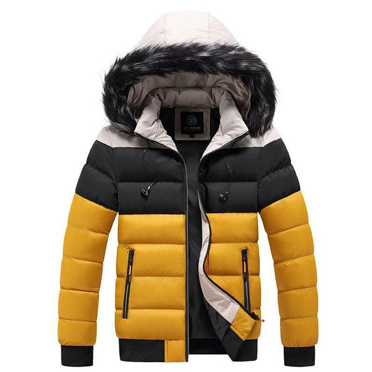 Men's Hooded Thick Warm Jacket - ForVanity Men's Fashion - Men's Clothing - Jackets & Coats