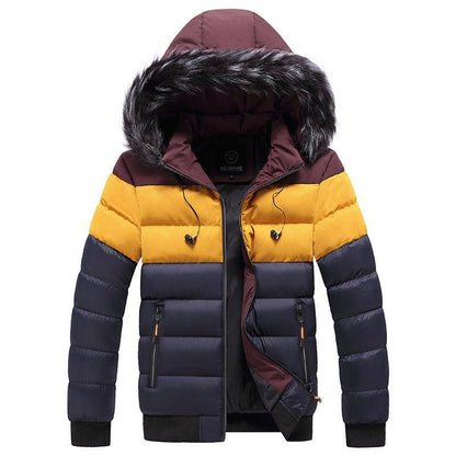 Men's Hooded Thick Warm Jacket - ForVanity Men's Fashion - Men's Clothing - Jackets & Coats