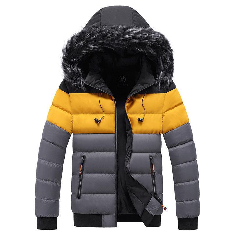 Men's Hooded Thick Warm Jacket - ForVanity Men's Fashion - Men's Clothing - Jackets & Coats