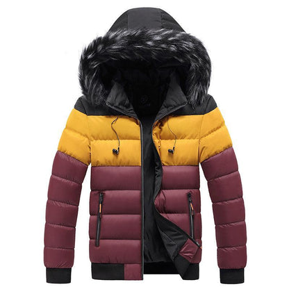 Men's Hooded Thick Warm Jacket - ForVanity Men's Fashion - Men's Clothing - Jackets & Coats