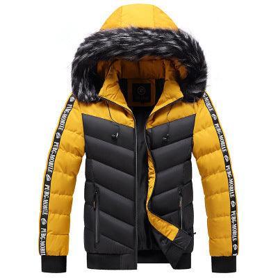 Men's Hooded Thick Warm Jacket - ForVanity Men's Fashion - Men's Clothing - Jackets & Coats