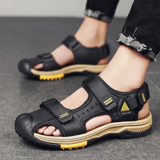 Men's Leather Sandals - ForVanity men's sandals, men's shoes, sandals Shoes