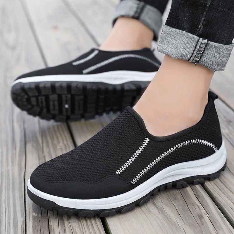 Men's Light Flat Slip-on Sneakers - ForVanity men's shoes, sneakers Sneakers