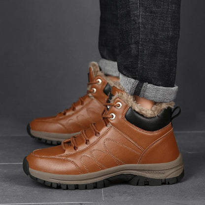 Men Warm Winter Plush Boots - ForVanity boots, men's boots, men's shoes Boots