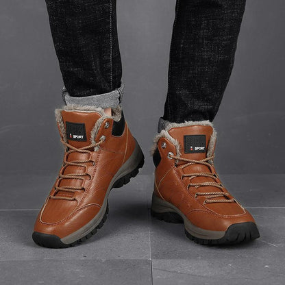 Men Warm Winter Plush Boots - ForVanity boots, men's shoes Boots