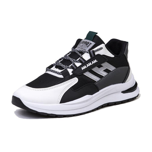 Men White Sports Running Walking Sneakers - ForVanity men's shoes, sneakers Sneakers