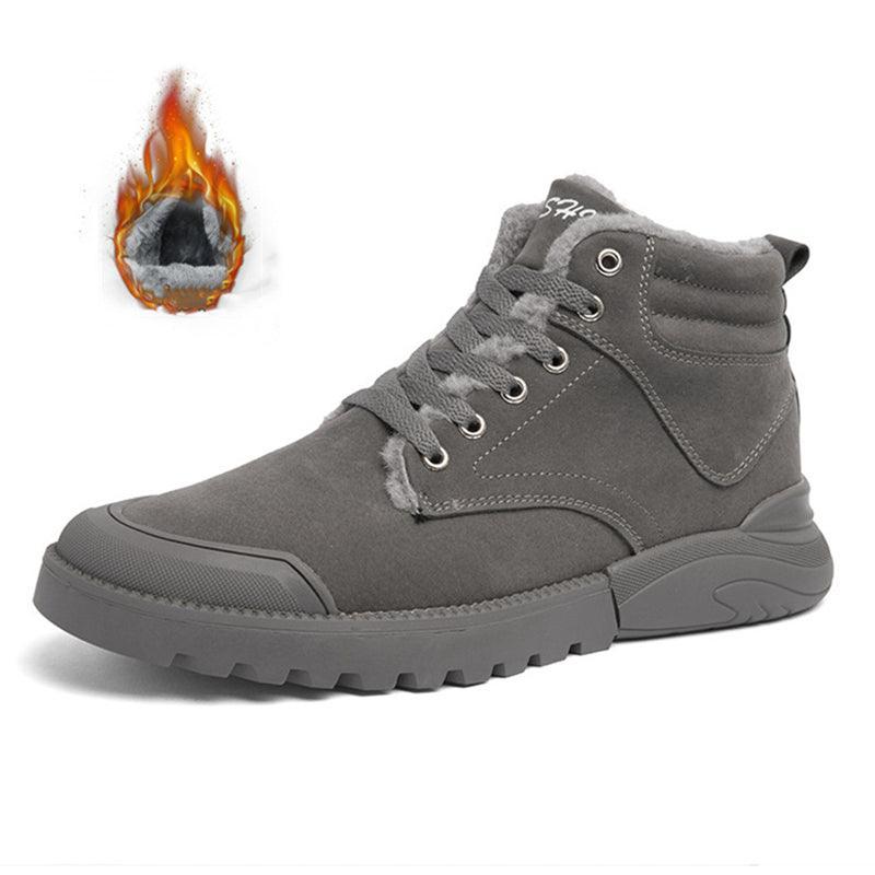 Men Winter Warm Plush Ankle Boots - ForVanity boots, men's shoes Boots