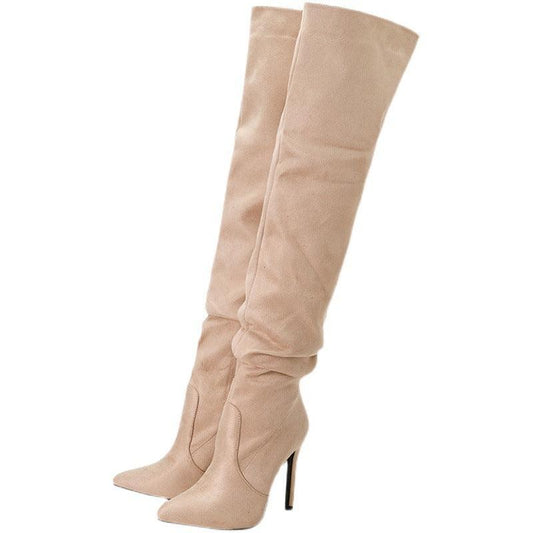 Over The Knee Stiletto High Heel Long Boots - ForVanity boots, women's shoes Boots
