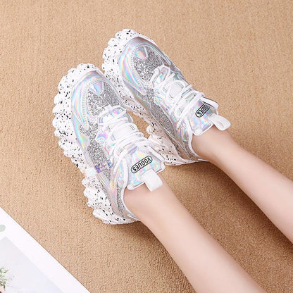 Platform Heightened Sneakers - ForVanity sneakers, women's shoes Shoes