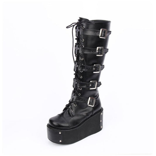 Punk High Boots - ForVanity boots, women's shoes Shoes