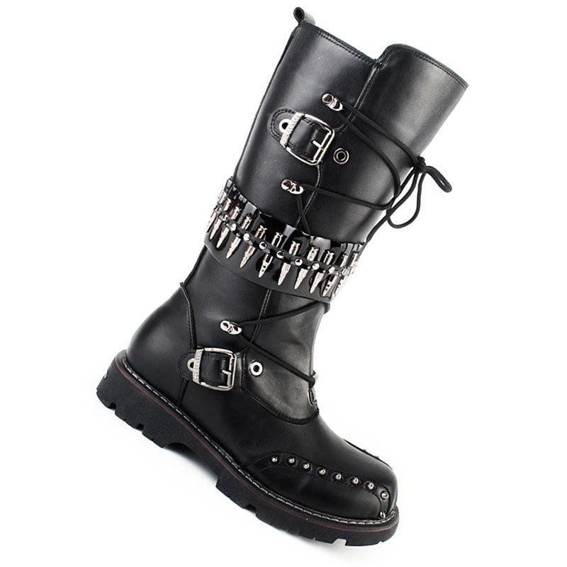 Punk Motorcycle Boots - ForVanity boots, women's shoes Shoes