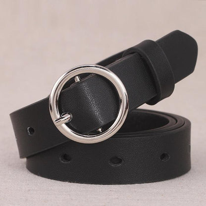 Ring Buckle Simple Belt - ForVanity belts, women's accessories Belts