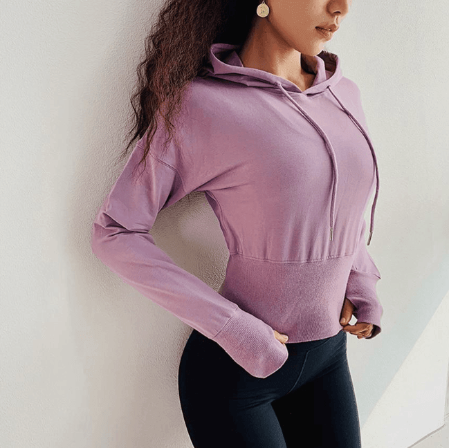 Short Cropped Waist Sweater - ForVanity tops & tees, women's sports & entertainment Activewear