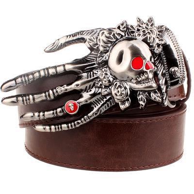 Skull big head claw belt fashion - ForVanity belts